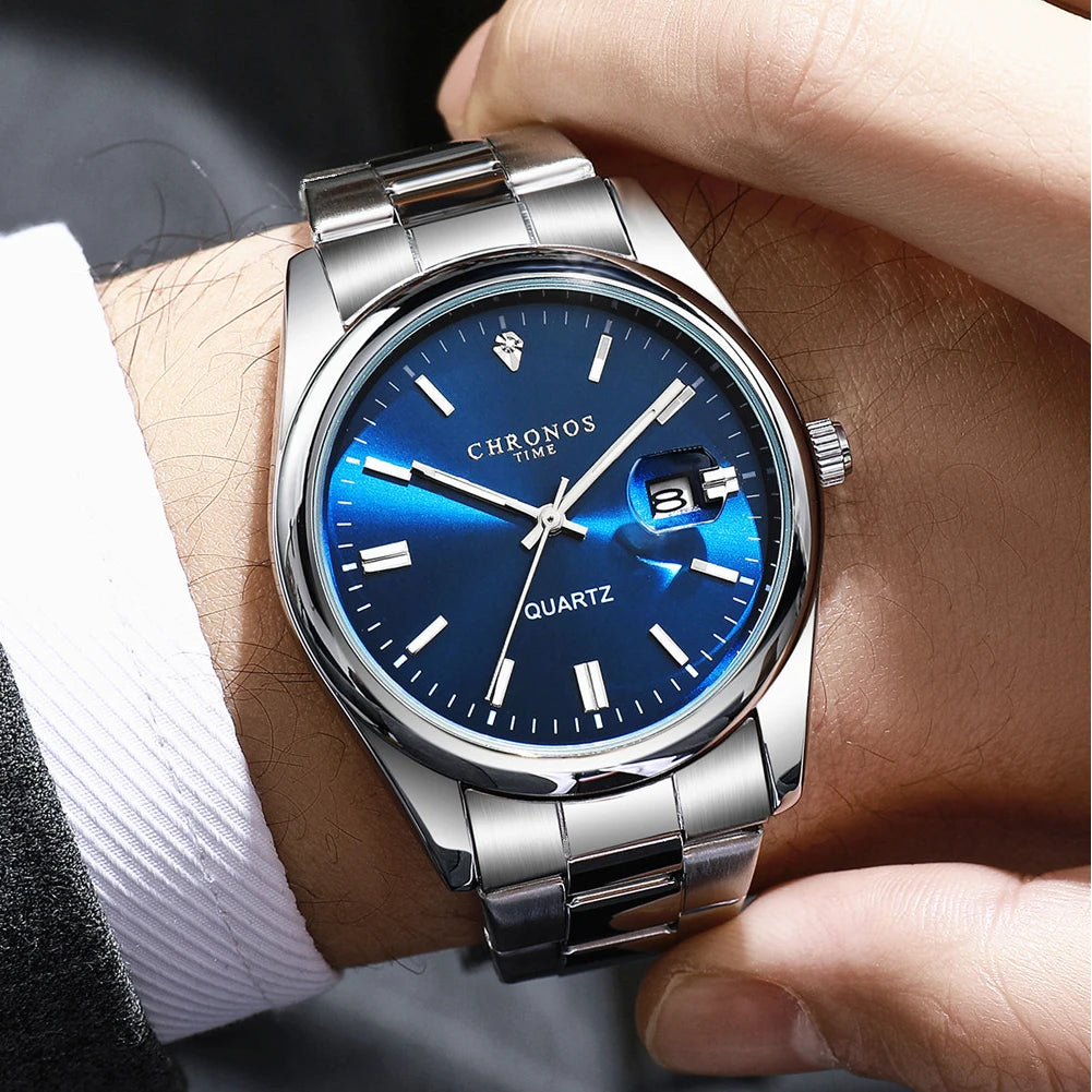 Chronos Men's Stainless Steel Quartz Watch