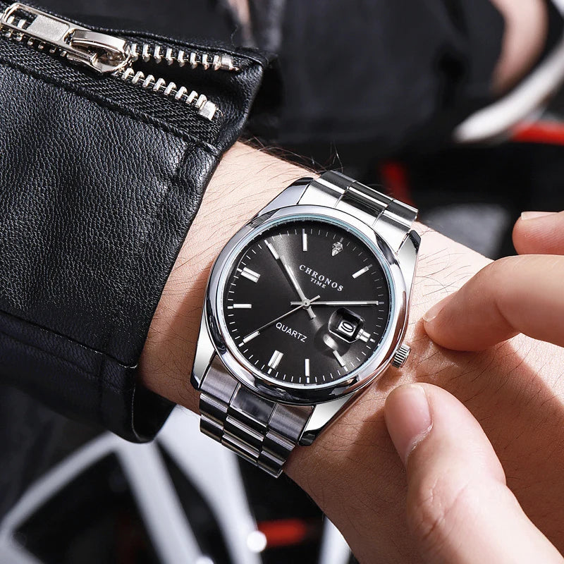 Chronos Men's Stainless Steel Quartz Watch
