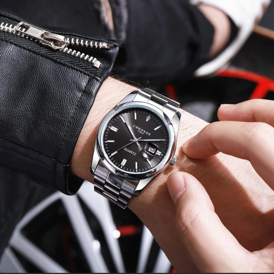 Chronos Men's Stainless Steel Quartz Watch