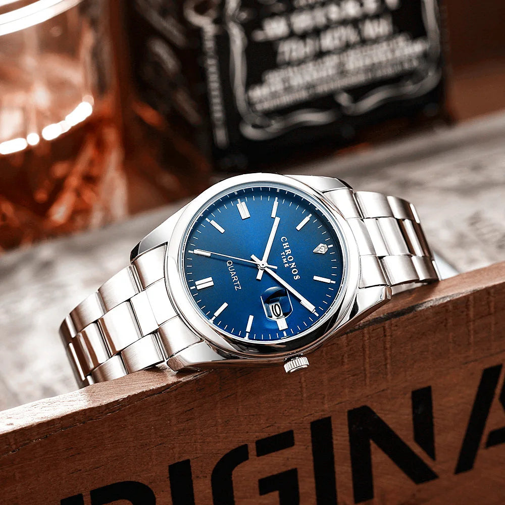 Chronos Men's Stainless Steel Quartz Watch