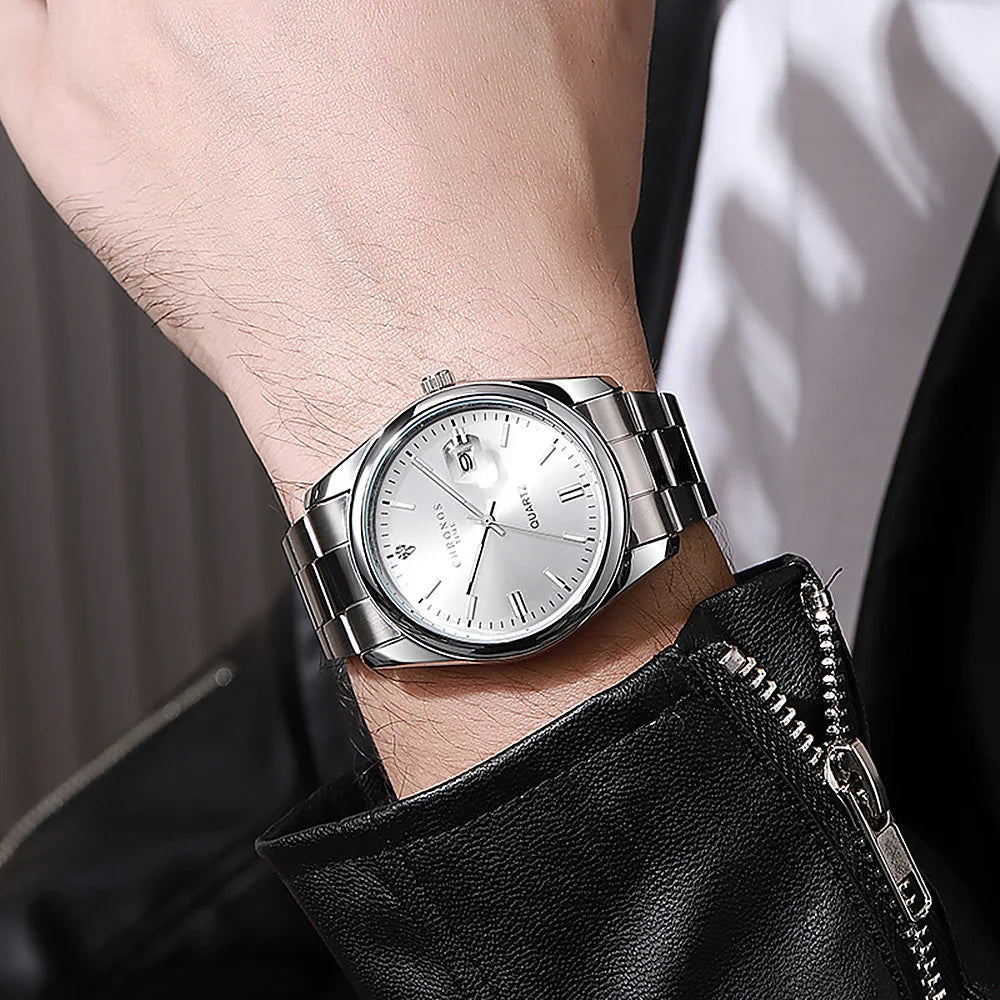 Chronos Men's Stainless Steel Quartz Watch