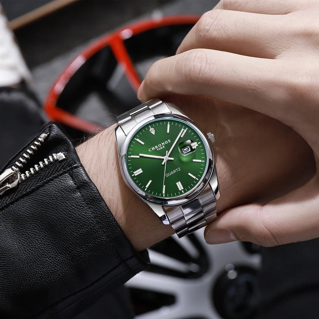 Chronos Men's Stainless Steel Quartz Watch